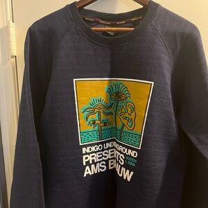 Scotch & Soda Navy Graphic Crewneck Sweater